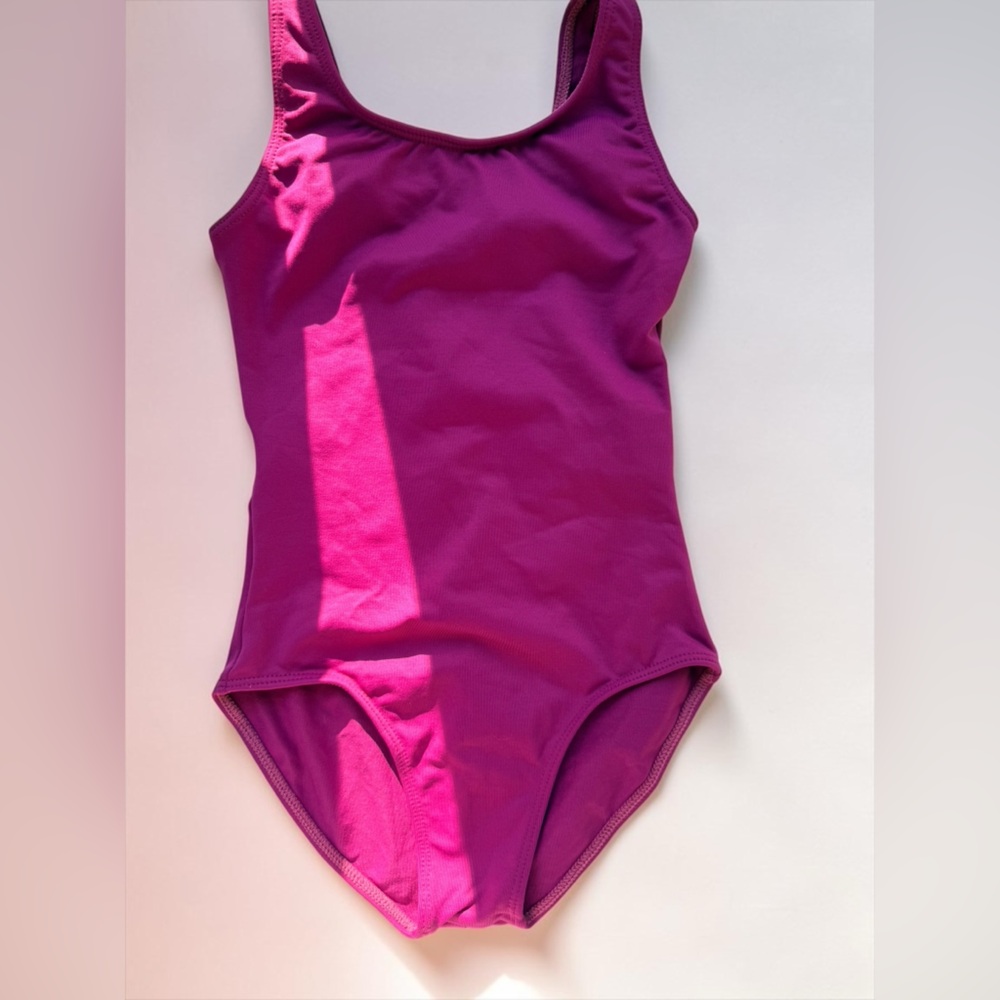 NWT Girls Dance/Ballet Livy tank leotard 6x-7 Rasberry